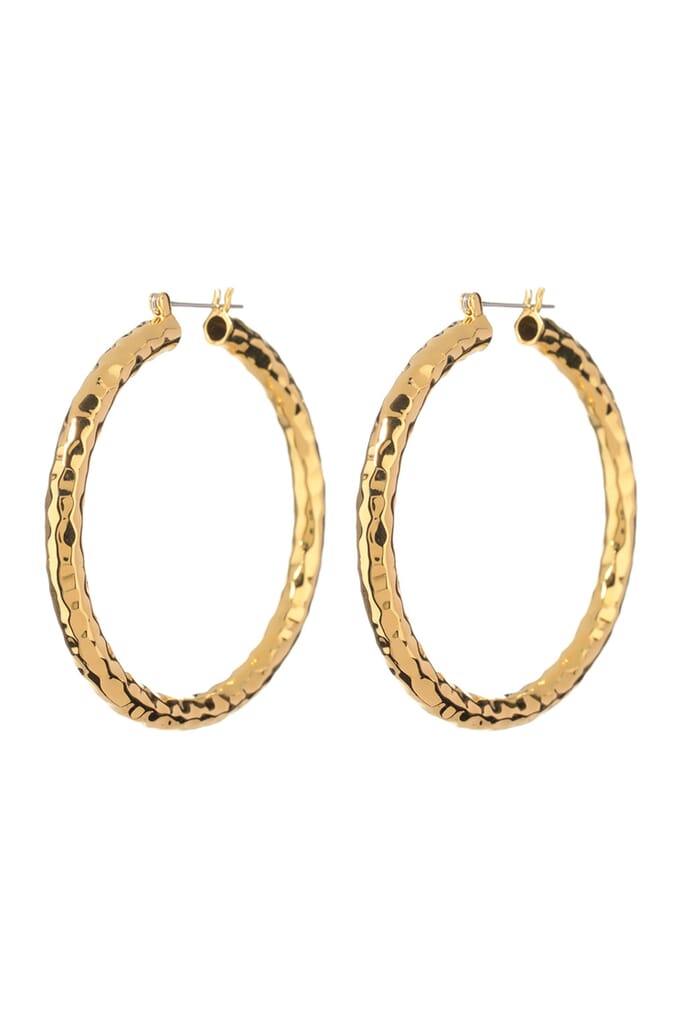 Luv Aj | Hammered Amalfi Hoops in Gold| FashionPass