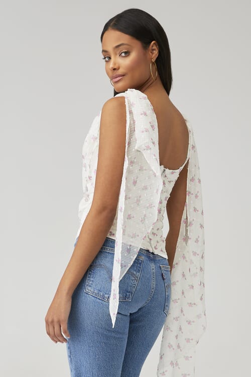 For Love & Lemons | Harper Top in Pink Rose| FashionPass