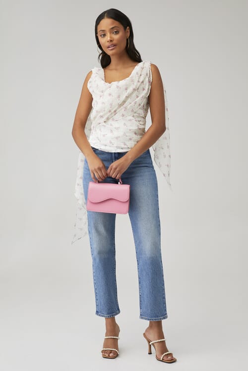 For Love & Lemons | Harper Top in Pink Rose| FashionPass