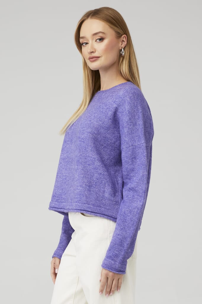 JOHN + JENN | Harris Pullover Sweater in Iris| FashionPass