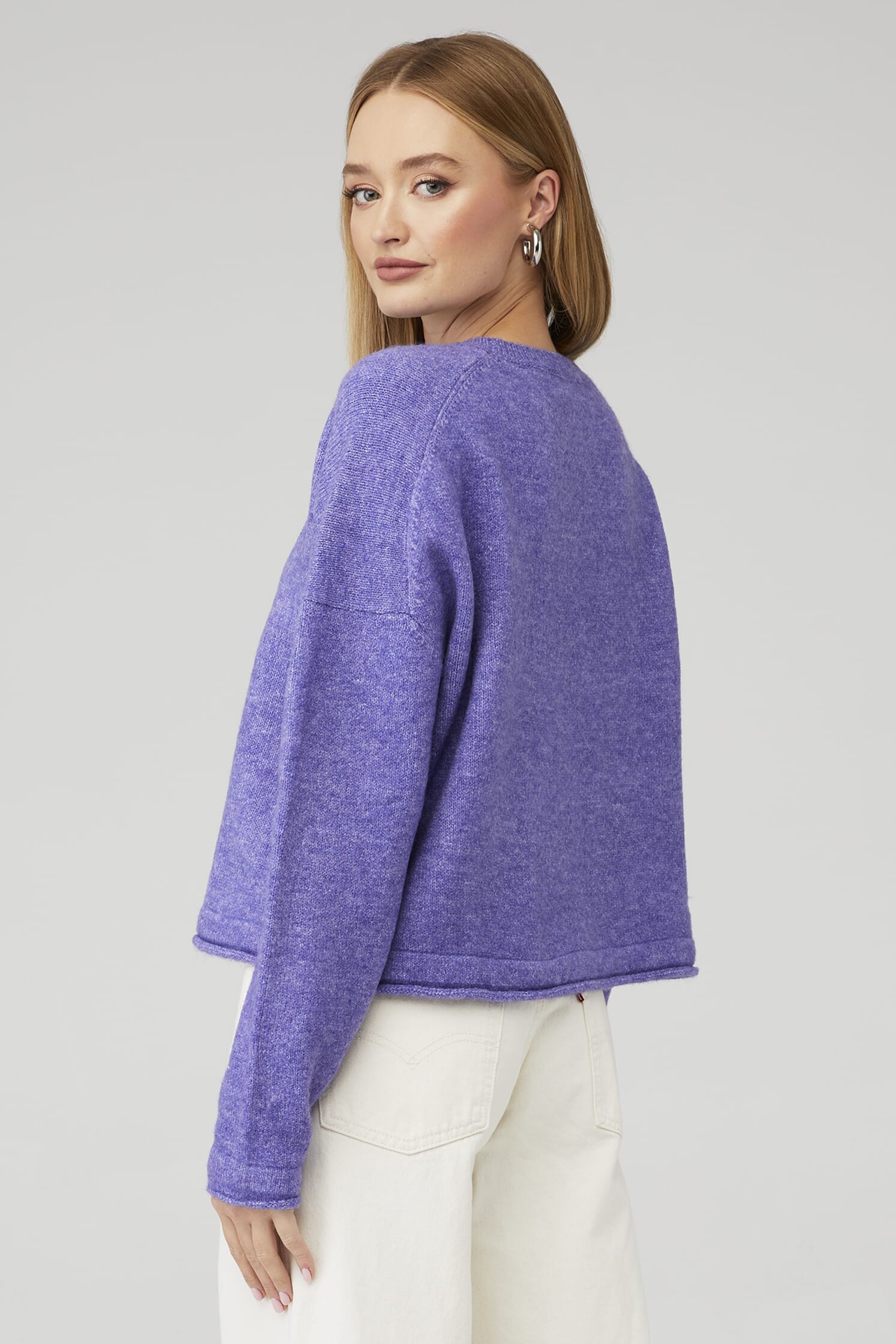 JOHN JENN Harris Pullover Sweater in Iris| FashionPass