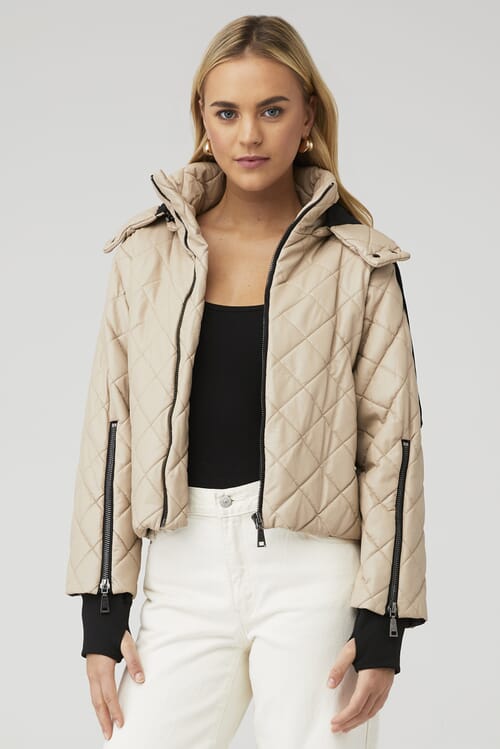 Steve madden hot sale quilted parka