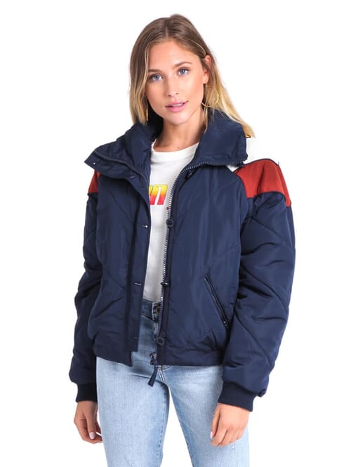 Free people heidi 2025 chevron ski puffer jacket