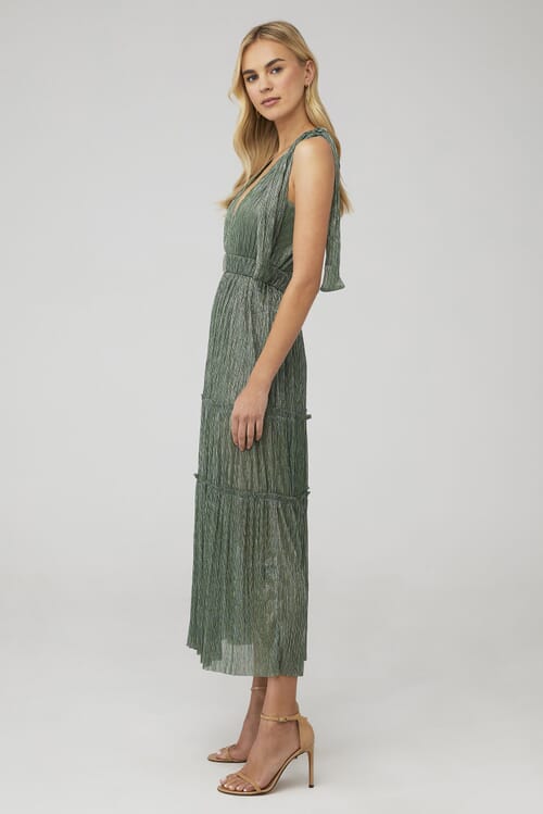 SABINA MUSAYEV | Helena Dress in Basil| FashionPass