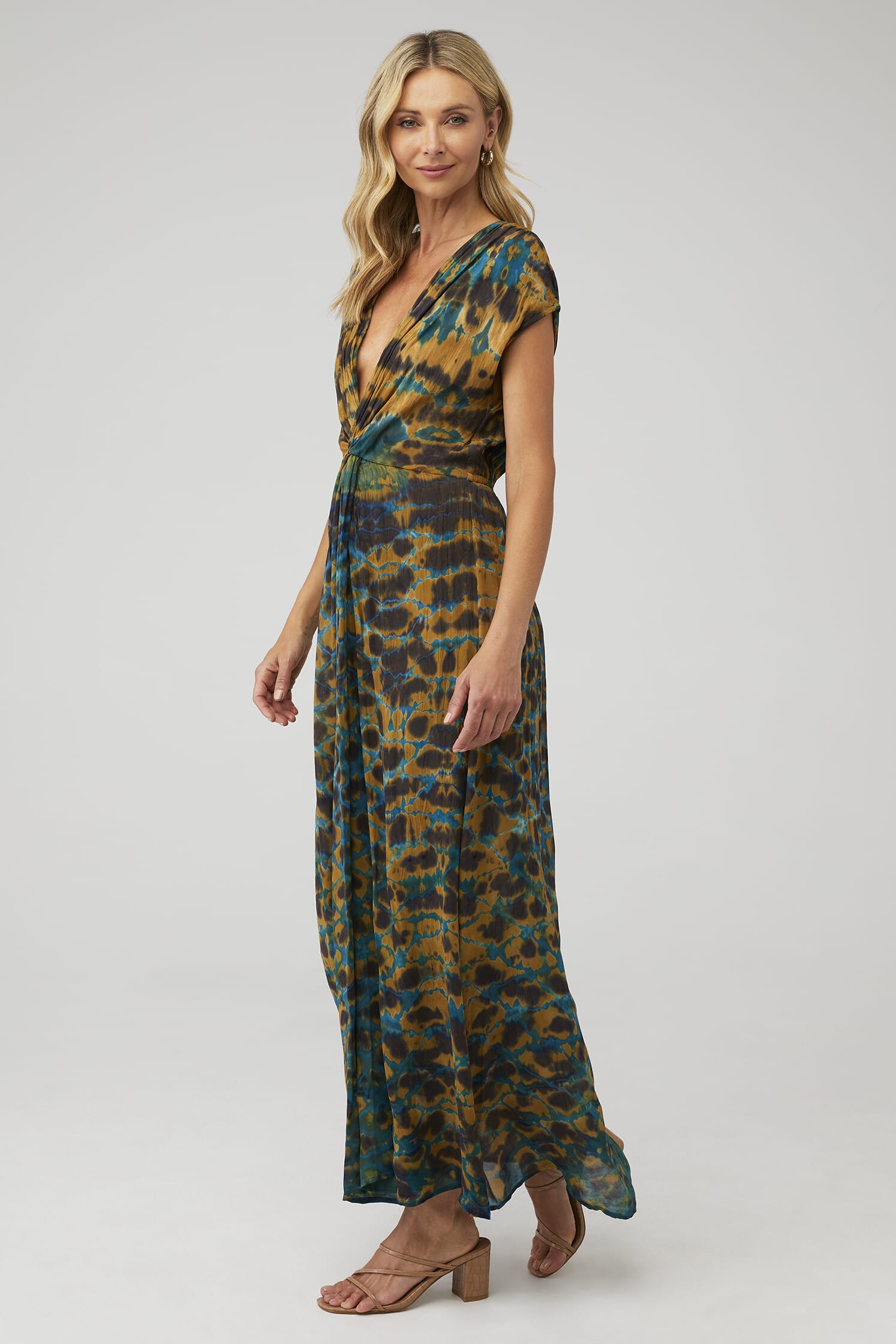 YFB | Helena Dress in Verdigris Boa Wash| FashionPass