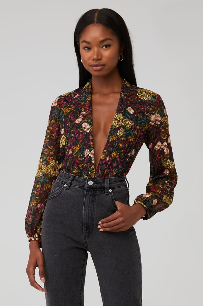 For Love & Lemons | Marcia Crop Top in Yellow| FashionPass
