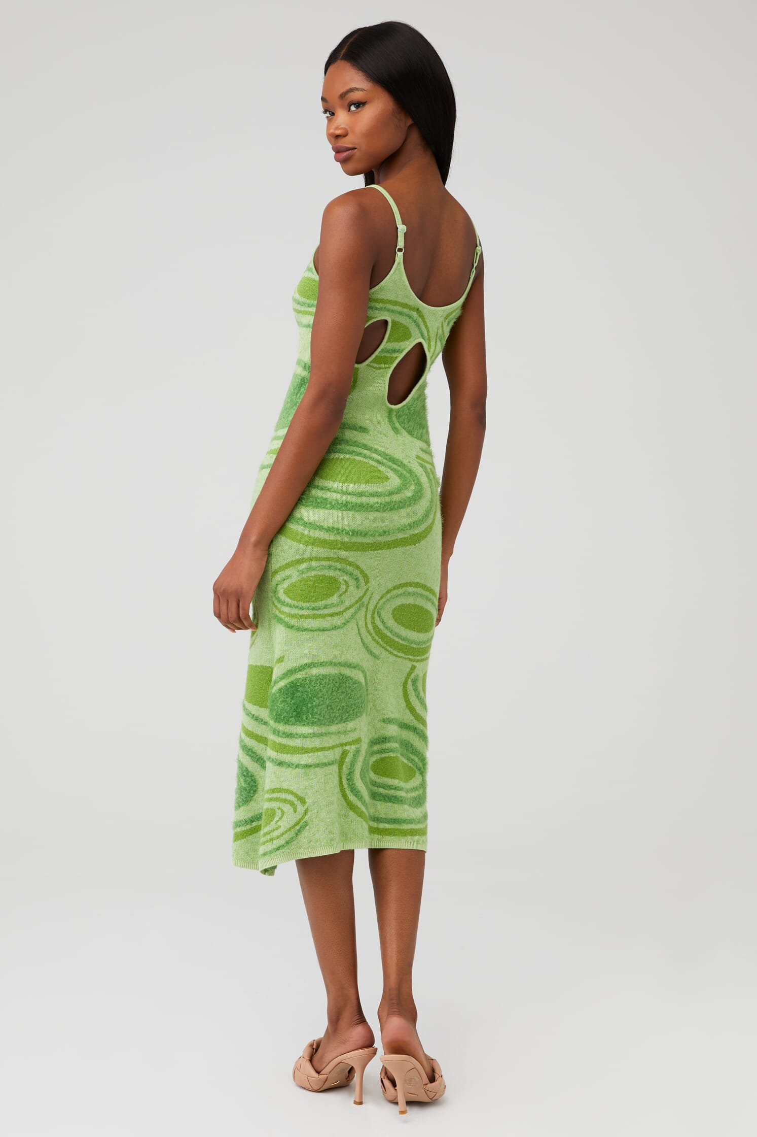 House Of Sunny | Hockney Dress in Lily Pads Palm Green | FashionPass