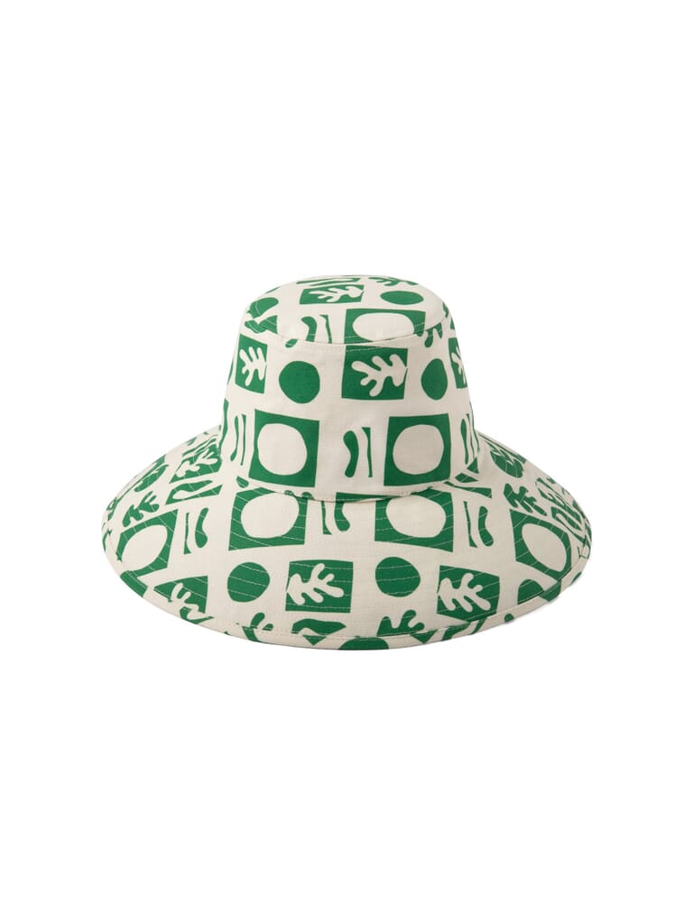 Lack orders of color forest green small hat