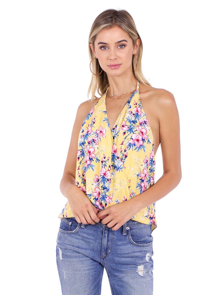 Honey Floral Top in Honey| FashionPass