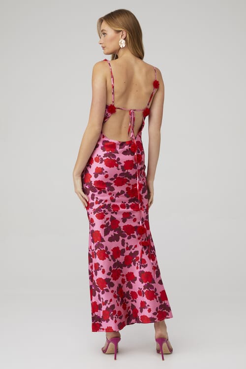 For Love & Lemons | Huda Maxi Dress in Pink| FashionPass