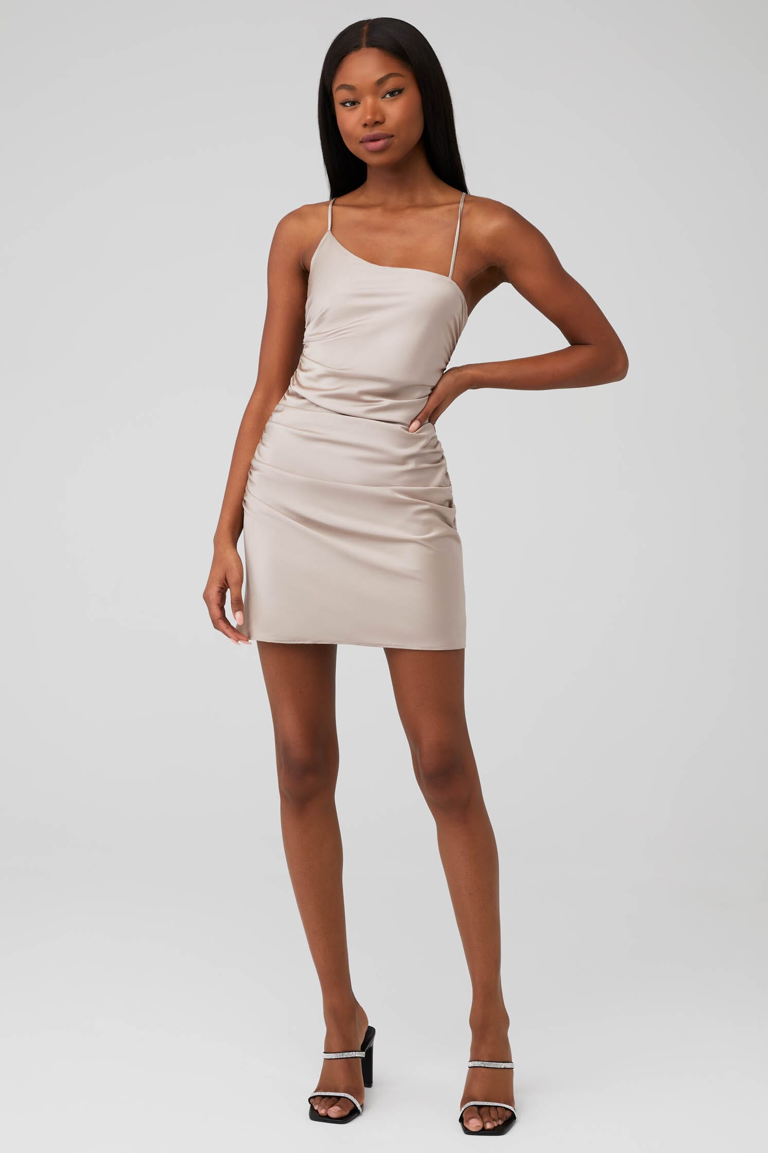 Line & Dot | Hunnie Mini Dress in Champagne| FashionPass