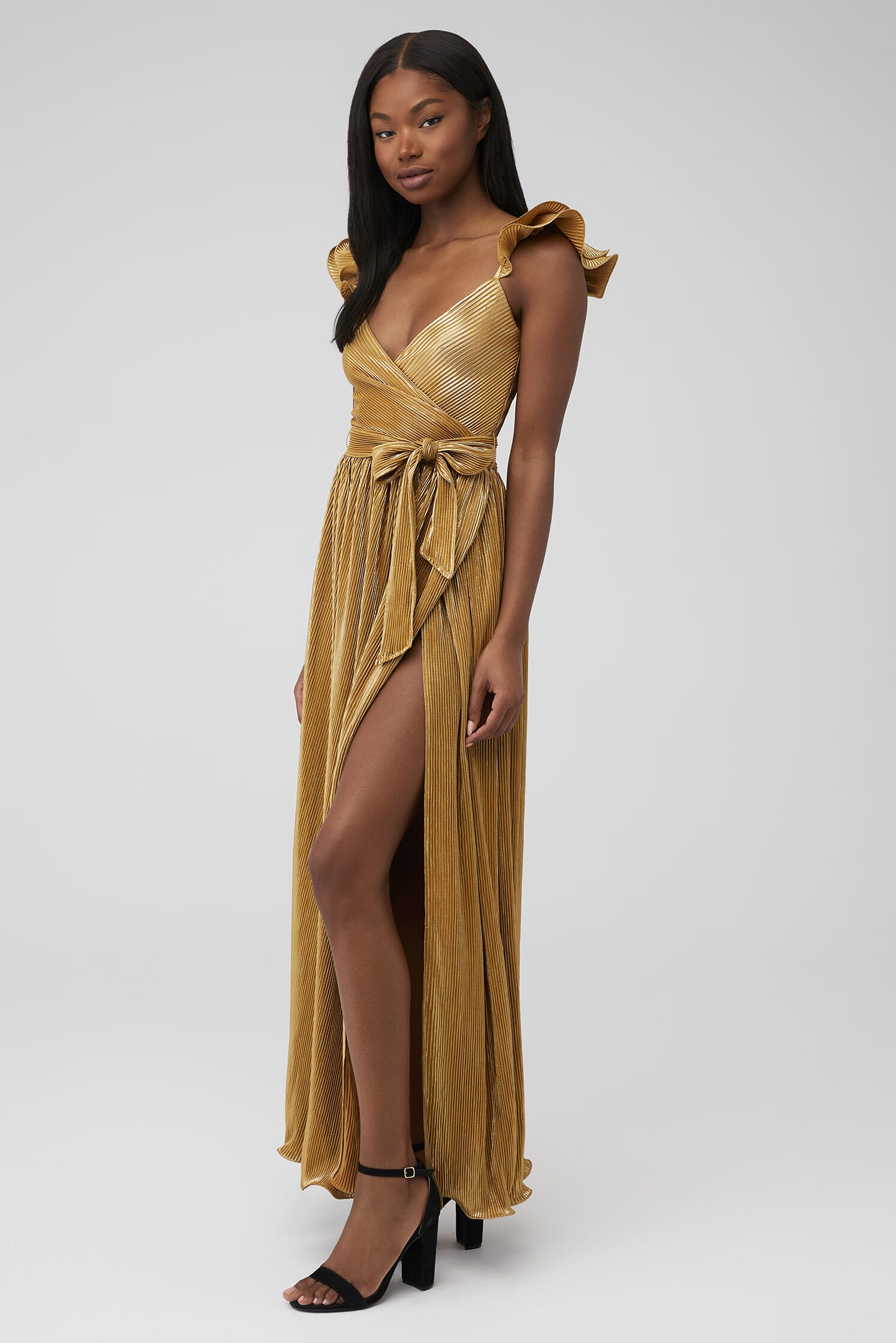Saylor | Imara Maxi Dress in Gold | FashionPass