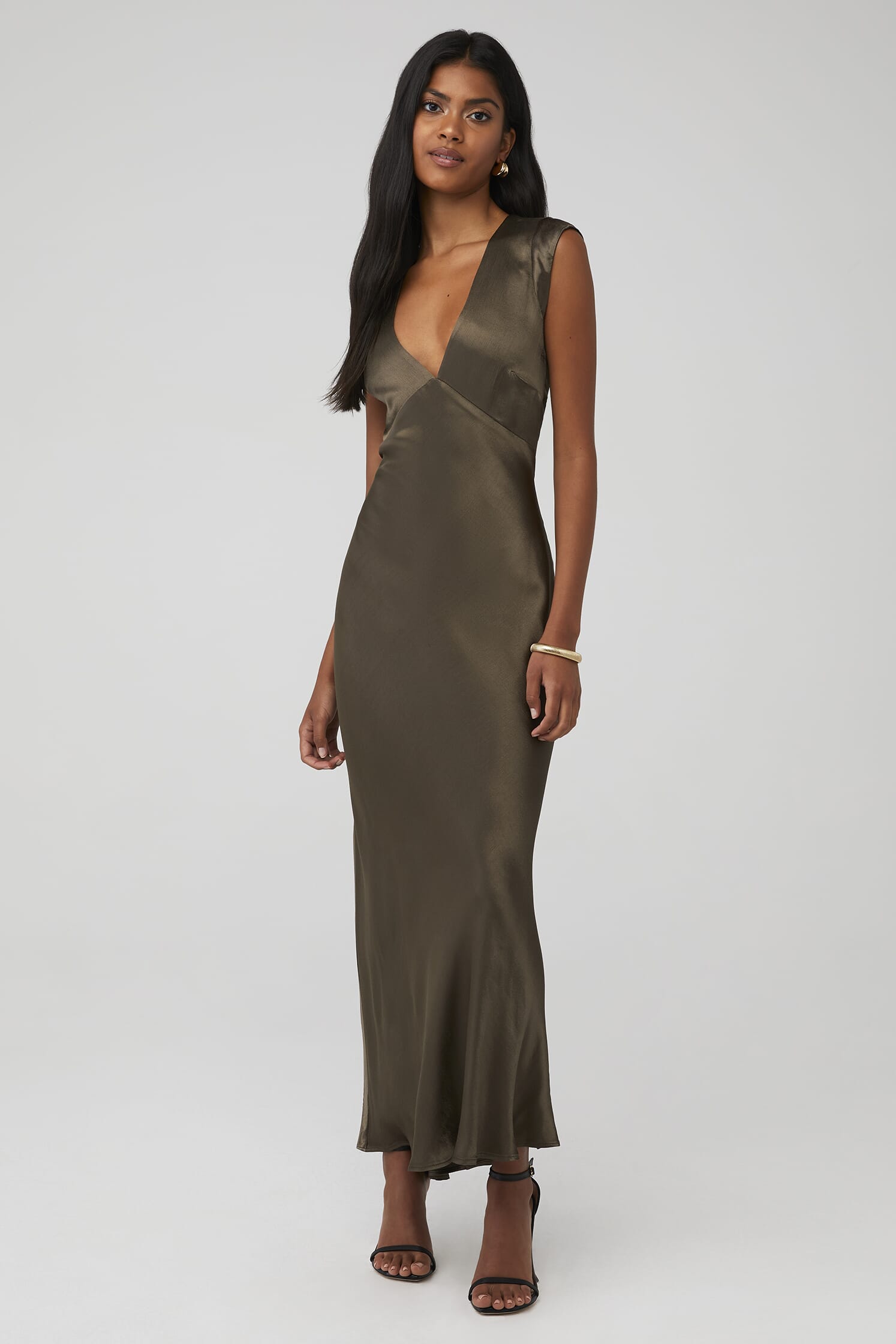 【関税込み】BEC + BRIDGE ブラック Indi マキシドレス BEC + BRIDGE | Indi V Maxi Dress in Midnight| FashionPass