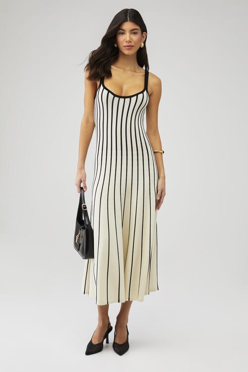 floral midi swing dress Tropical Swing Green Sleeveless Midi Dress