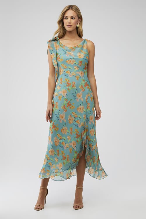 ASTR | Ivanna Dress in Purple Multi Floral| FashionPass