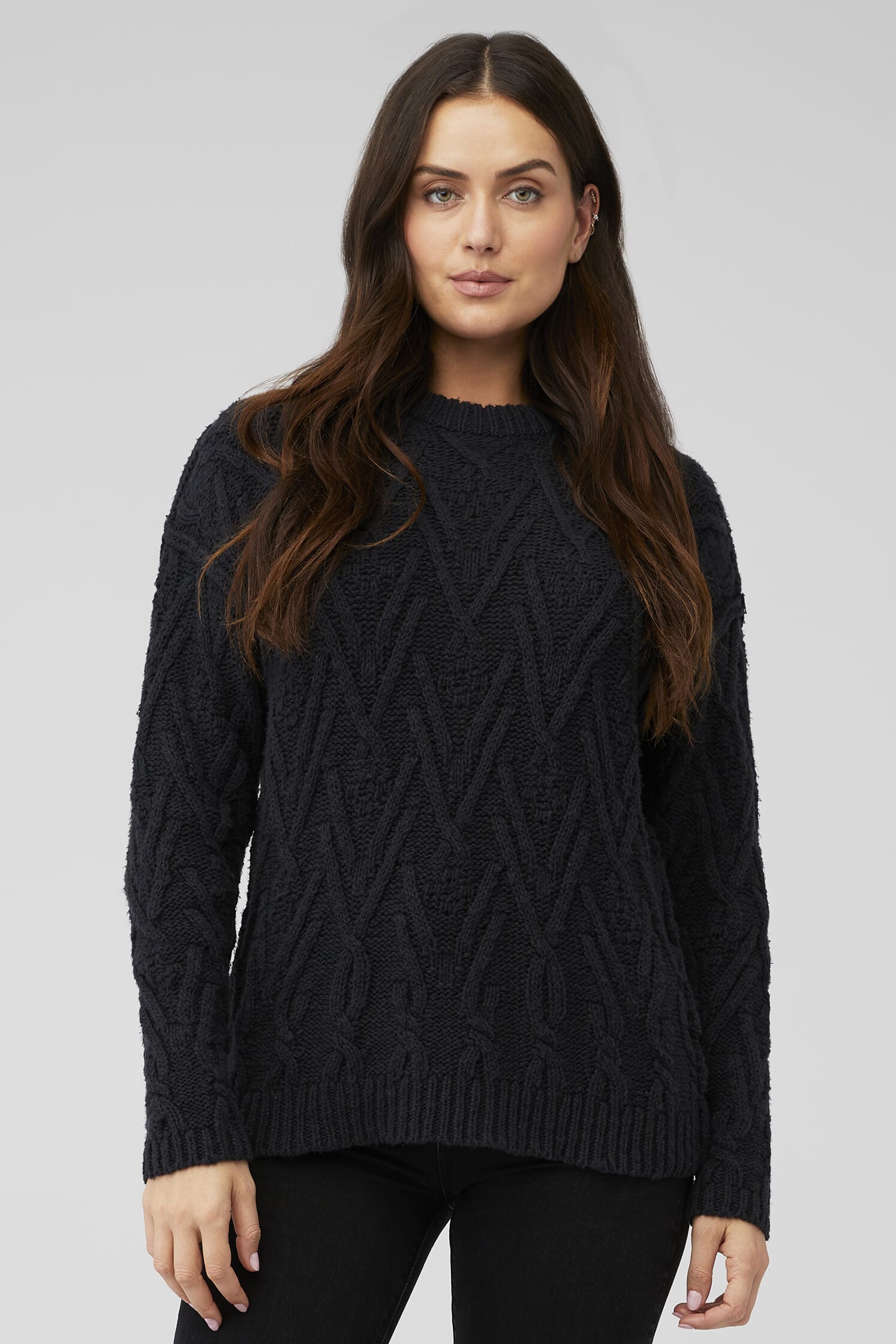 Isla Cable Stitch Tunic Sweater