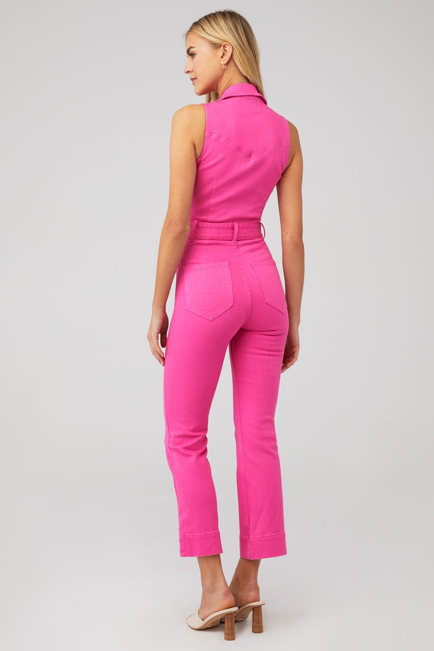 Show Me Your Mumu | Jacksonville Cropped Jumpsuit in Hot Pink| FashionPass