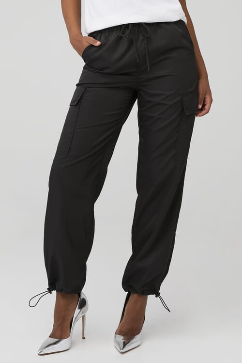 【PORTERNA】25SS★ PRTN) Cargo Banding Flare Pants PISTOLA | Jade Cargo Trouser in Black| FashionPass