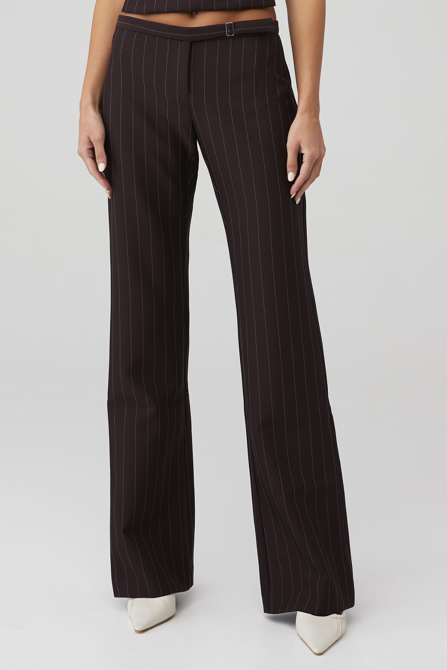 BEC + BRIDGE | Jade Straight Leg Pant in Plum Stripe| FashionPass