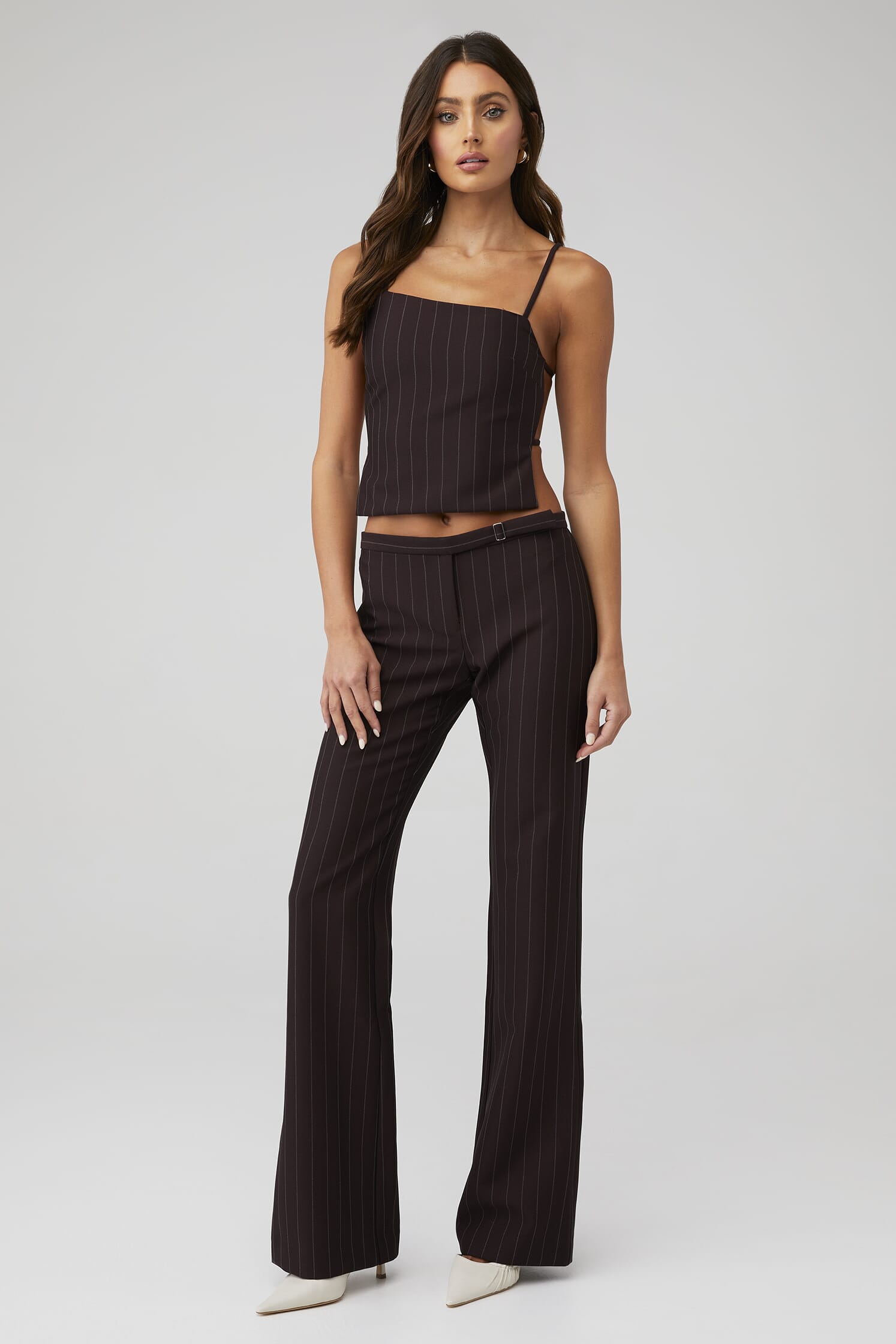 BEC + BRIDGE | Jade Straight Leg Pant in Plum Stripe| FashionPass