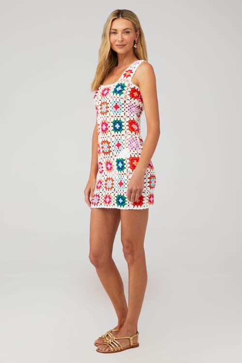 BEACH RIOT James Dress in Tropical Sunset Crochet FashionPass