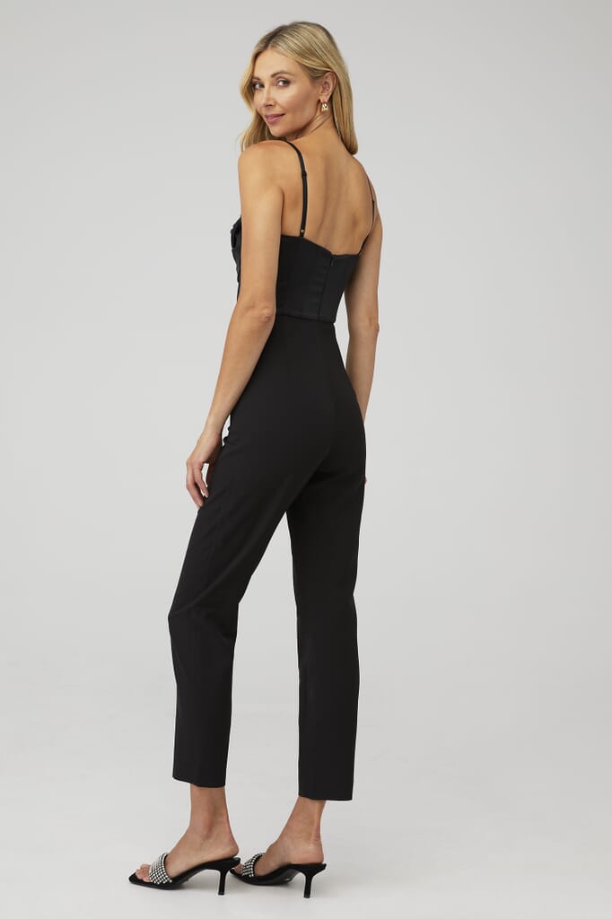 Bardot | Jamila Corset Jumpsuit in Black| FashionPass