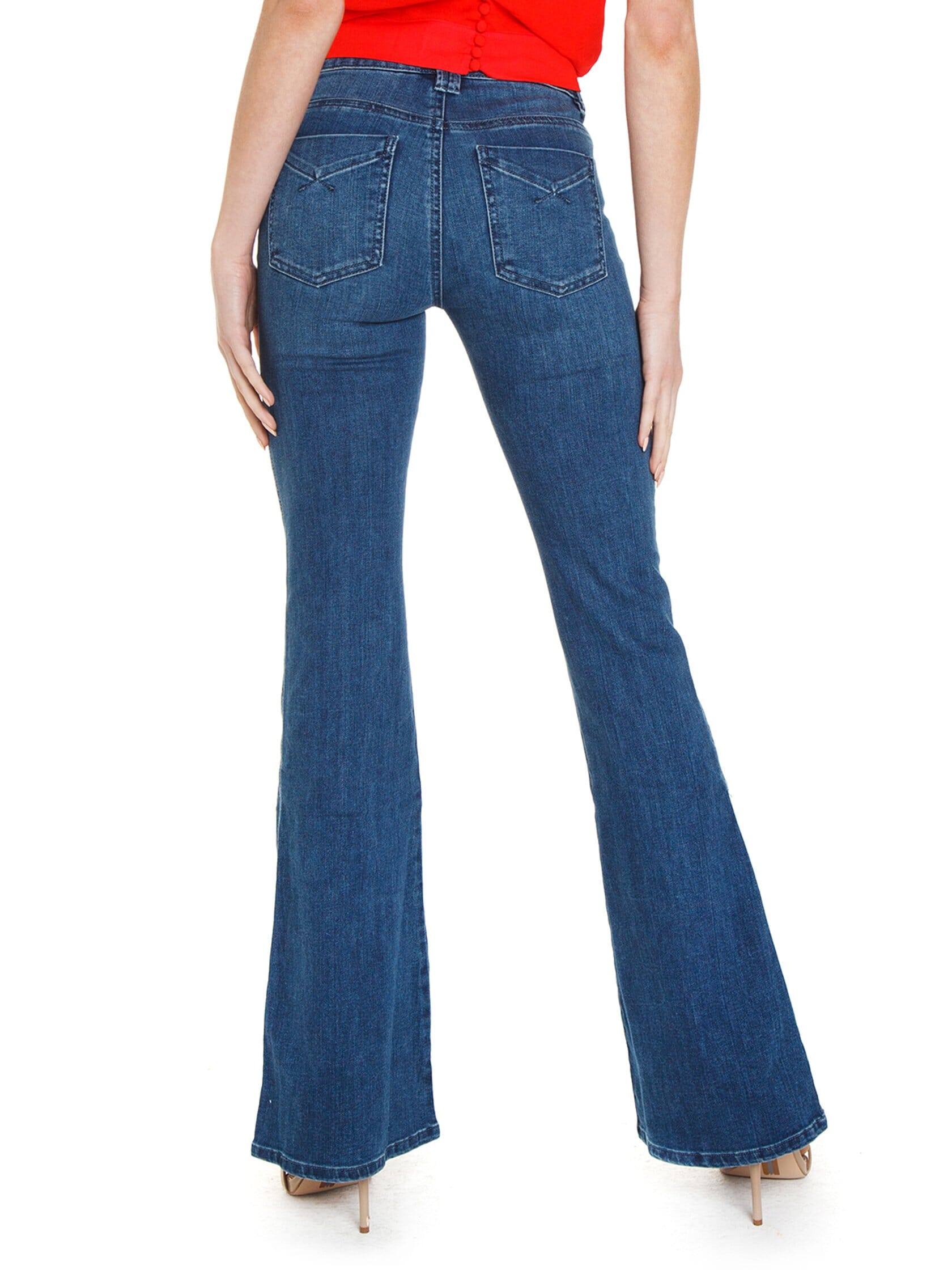 Unpublished Denim | Janet High Rise Flare Jeans in Double Trouble ...