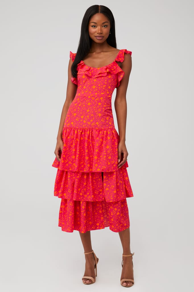 likely dress Likely Natasha One Shoulder Puff Sleeve Gown in Black