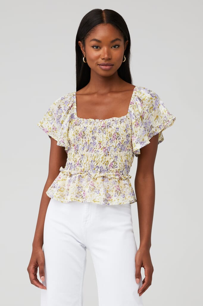 ASTR Kinley Top in Lilac Floral