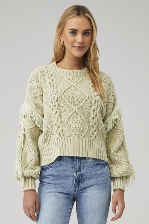 Line and dot 2025 jasper fringe sweater