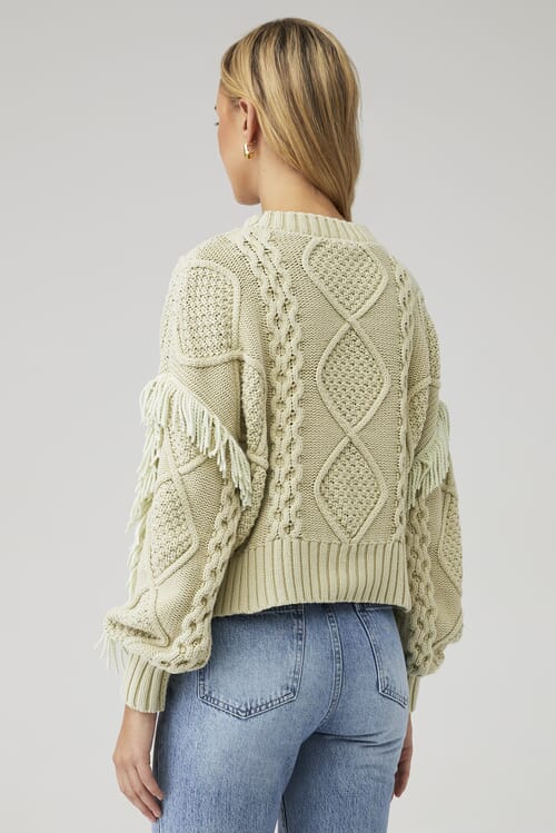 Line and dot on sale jasper fringe sweater