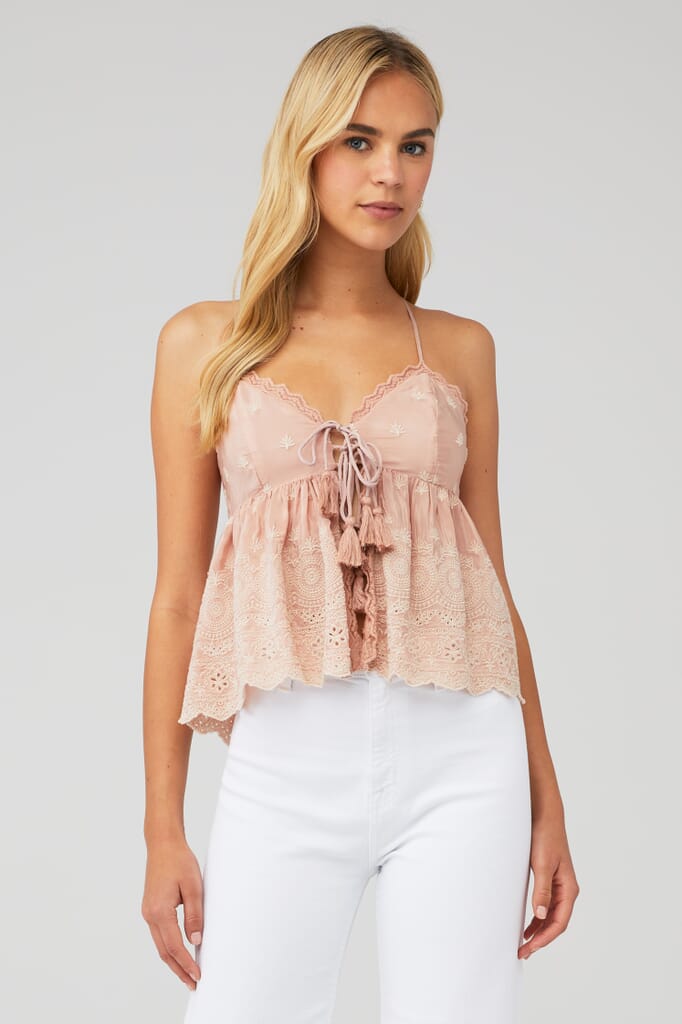 free people jenna embroidered cami