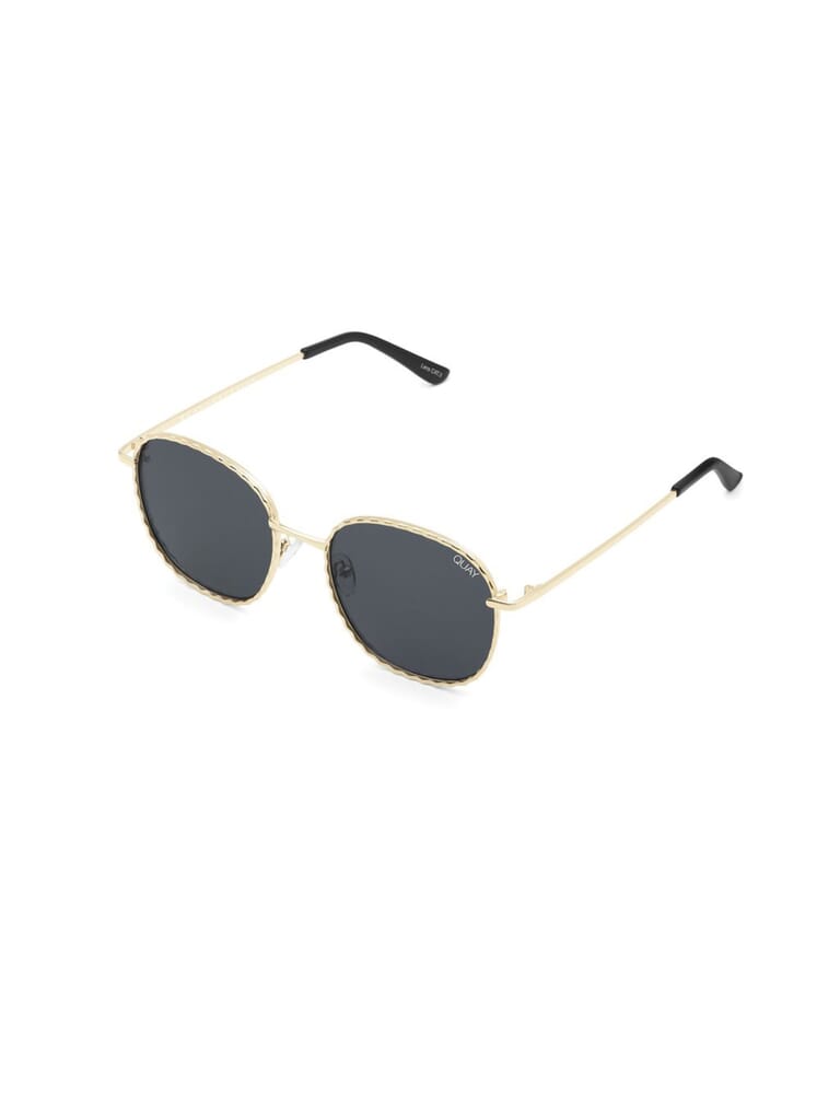 Quay Australia | Jezabell Twist Sunglasses in Gold/Smoke | FashionPass
