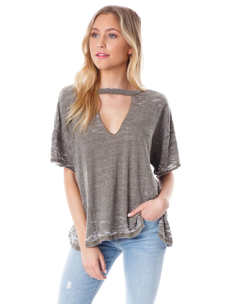 Free People | Jordan Tee in Moss| FashionPass