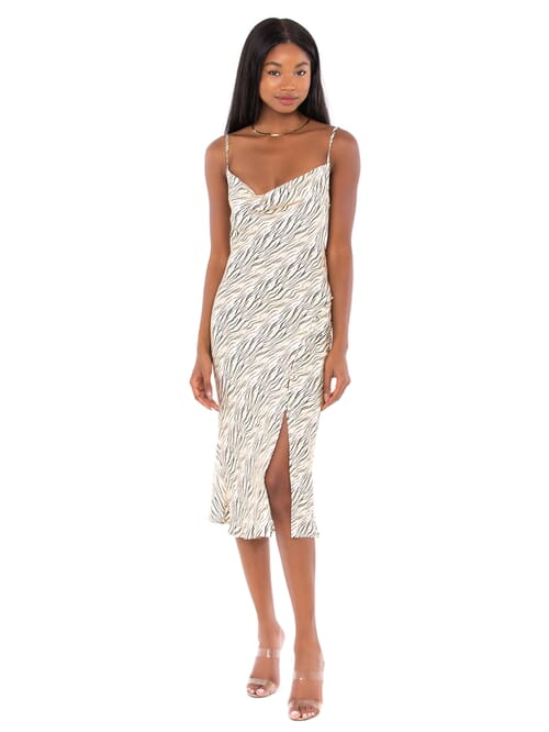 Anabelle Eyelet Lace Up Dress in White 