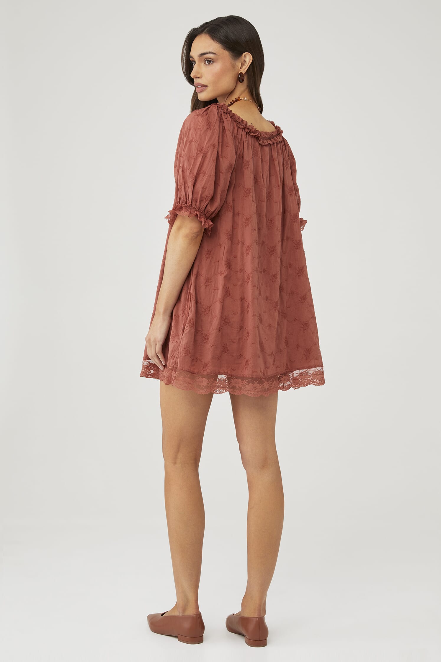 gray floral maxi dress Gray Floral Maxi Dress with Tie Sleeves
