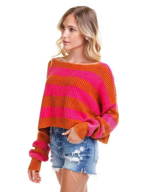 Just my stripe outlet pullover sweater