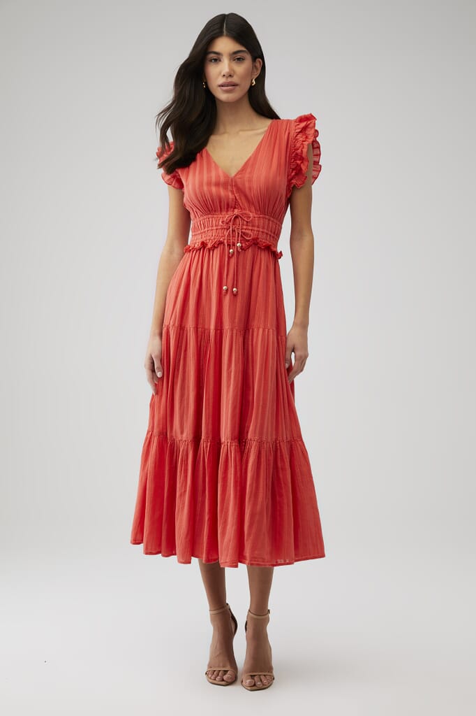 open lace back dress Karina Grimaldi Serena Dress