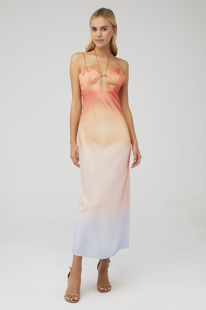 LoveShackFancy | Angie Dress in Warm Pink Cloud| FashionPass