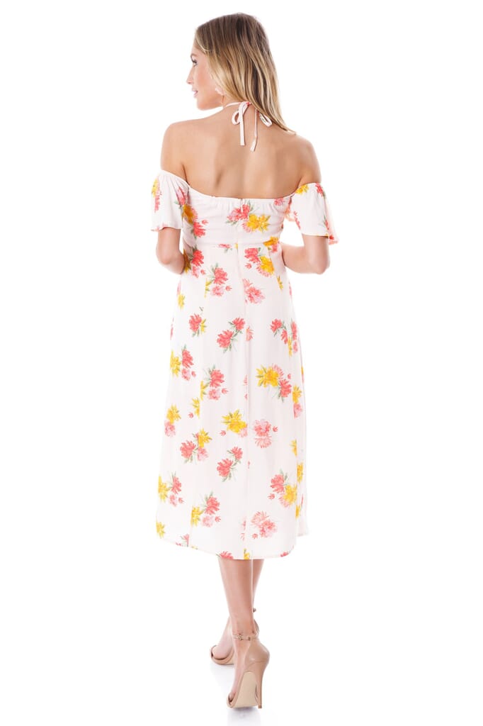 ASTR Kayli Dress in Blush/Multi Floral