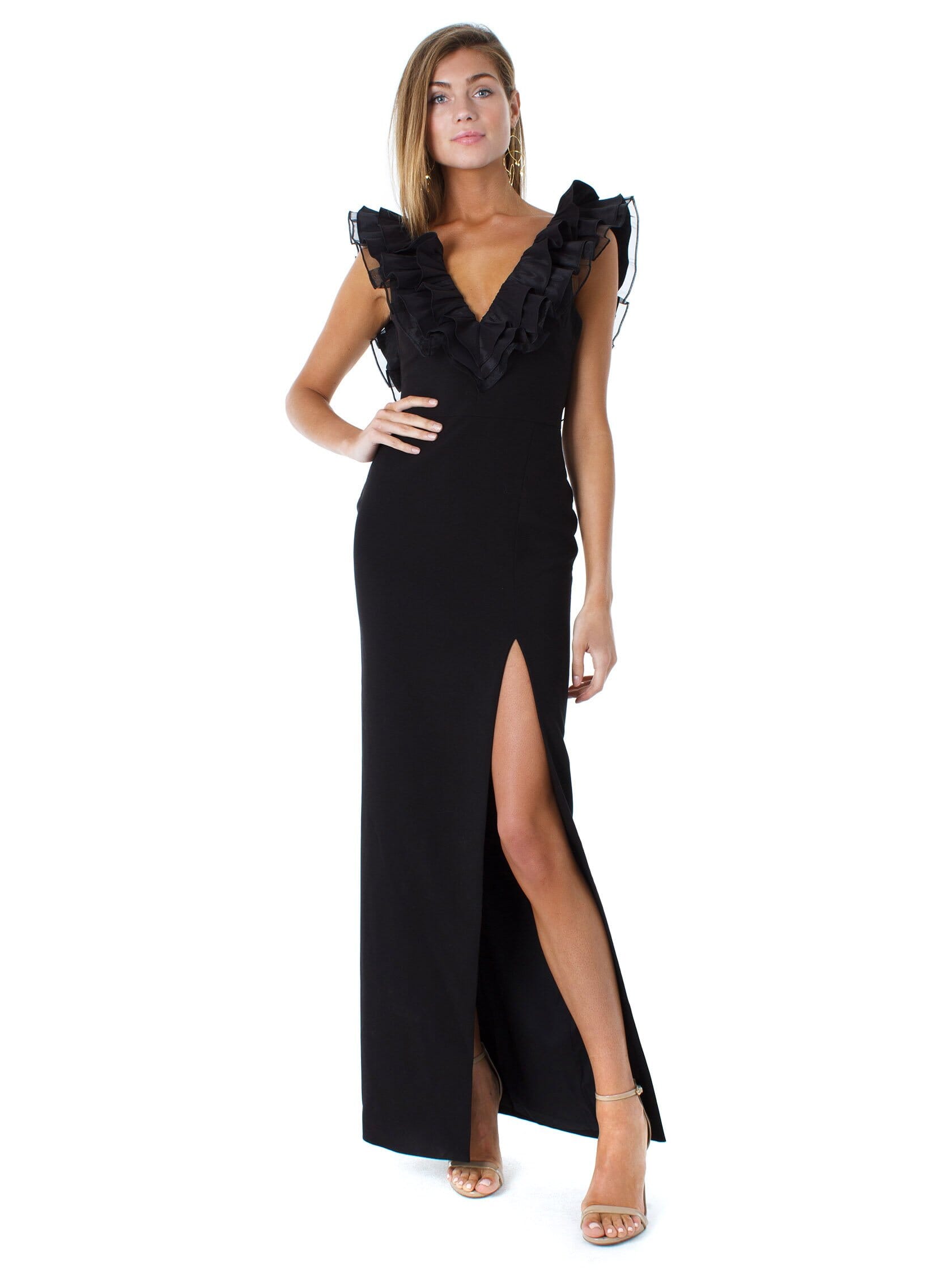 LIKELY | Kelayan Gown in Black| FashionPass