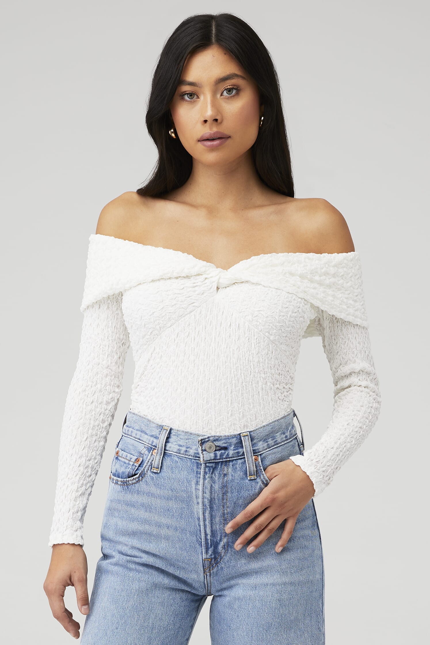 Off Shoulder Ruffle Corset Top – ASTR The Label