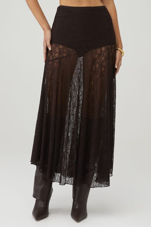Cami NYC | X Fashionpass Alexia Skirt in Malt/Black| FashionPass