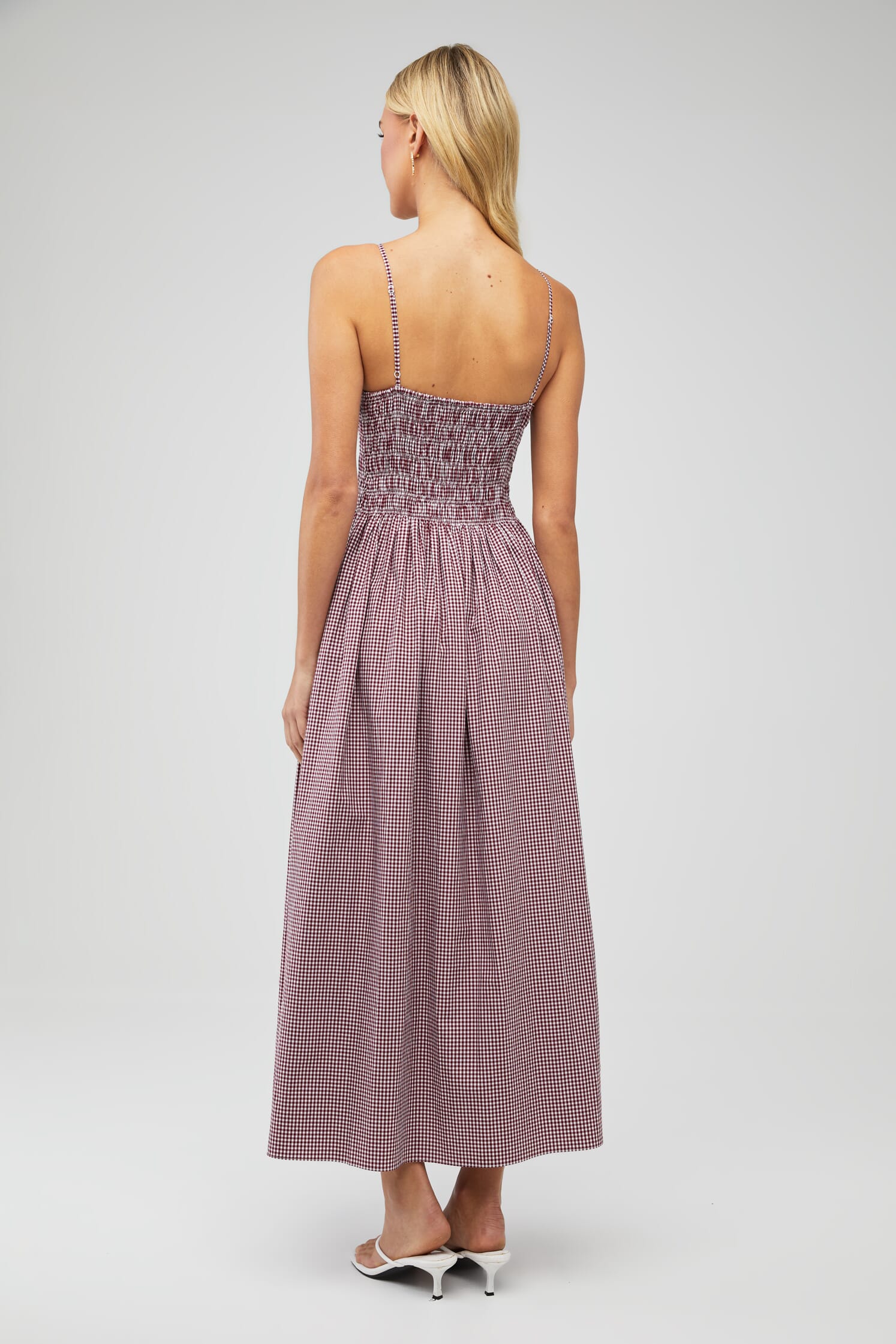 strapless open back dress Eugenie Midi Dress Colette Floral Multi main image 0