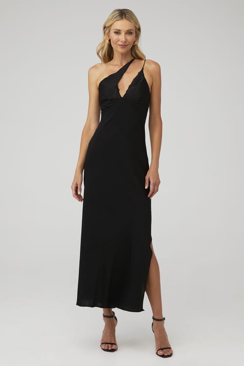 Bardot Lamont Slip Dress in Black FashionPass
