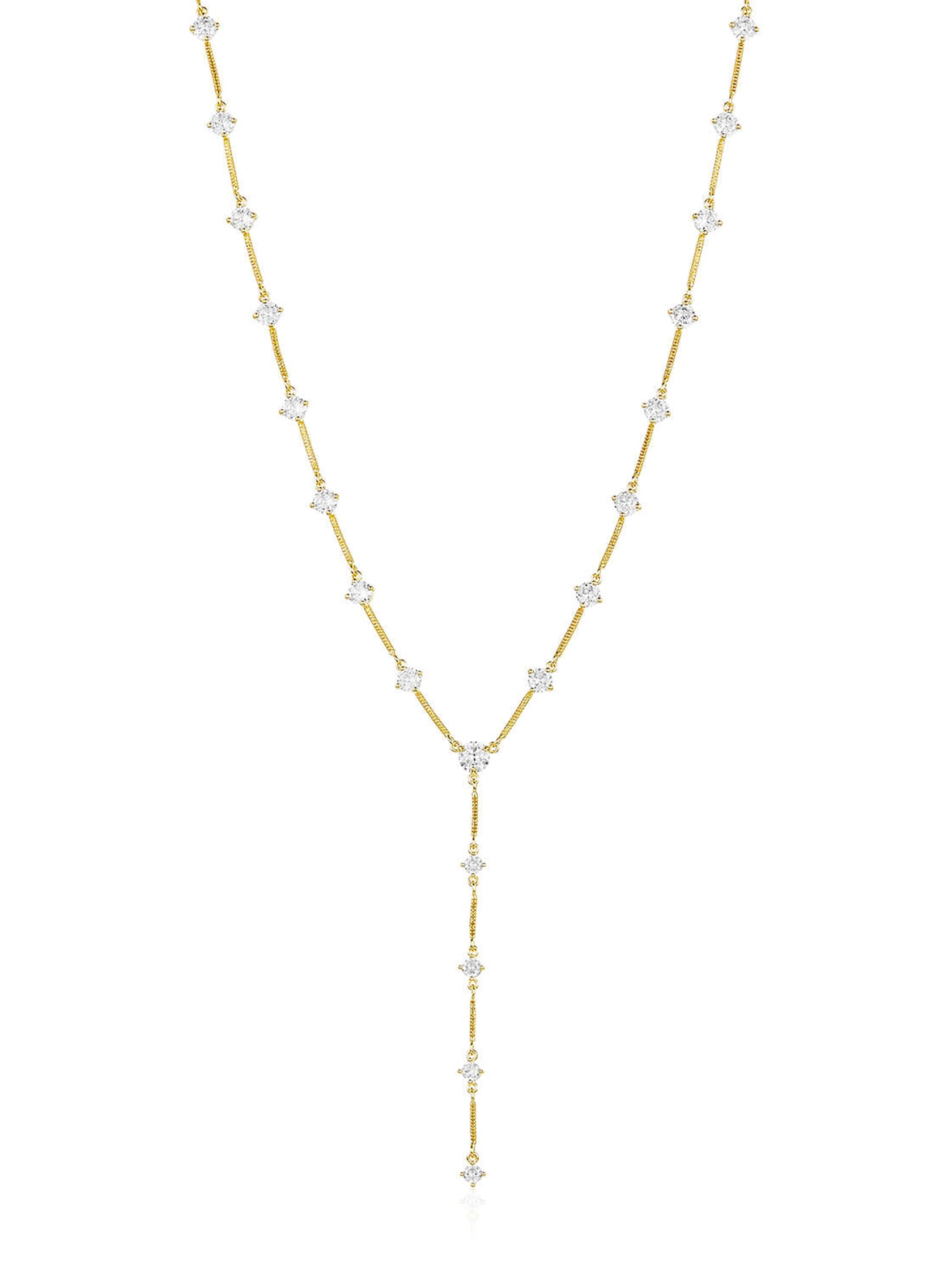 Melinda maria lavish lariat necklace in gold fashionpass