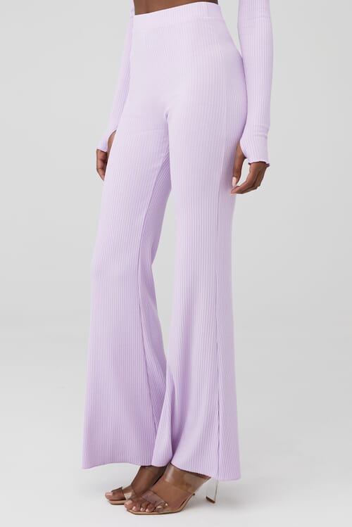 Show Me Your Mumu | Layer Up Pants in Lilac Rib Knit| FashionPass