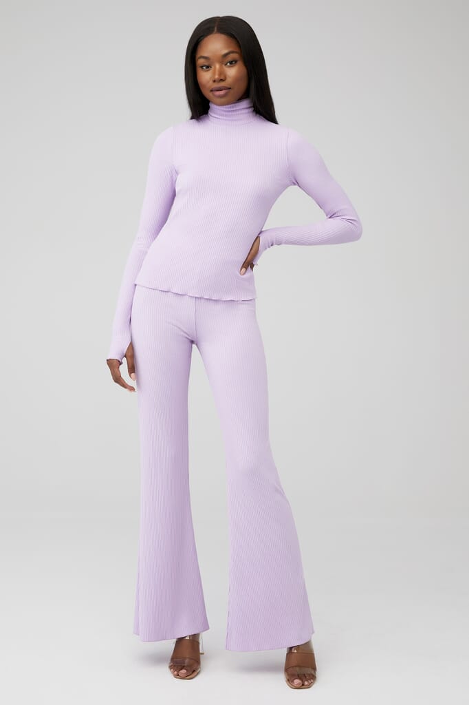 Show Me Your Mumu | Layer Up Pants in Lilac Rib Knit| FashionPass