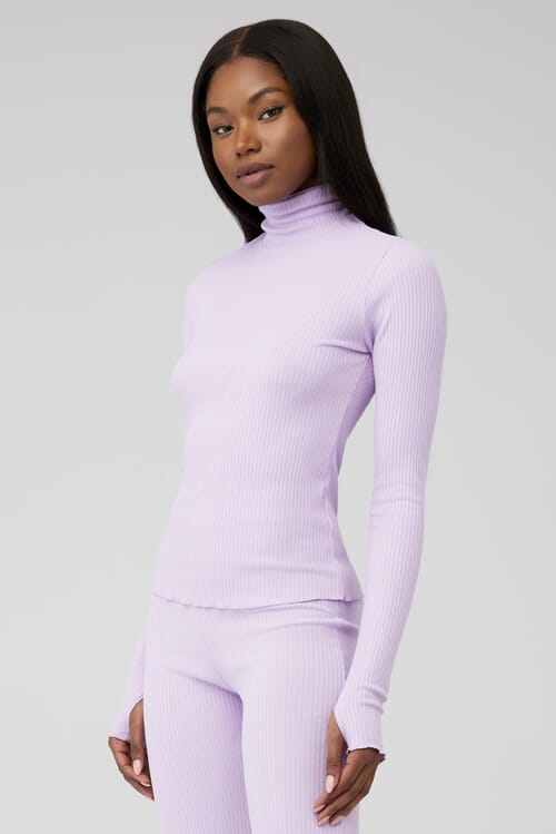 Show Me Your Mumu | Layer Up Top in Lilac Rib Knit| FashionPass