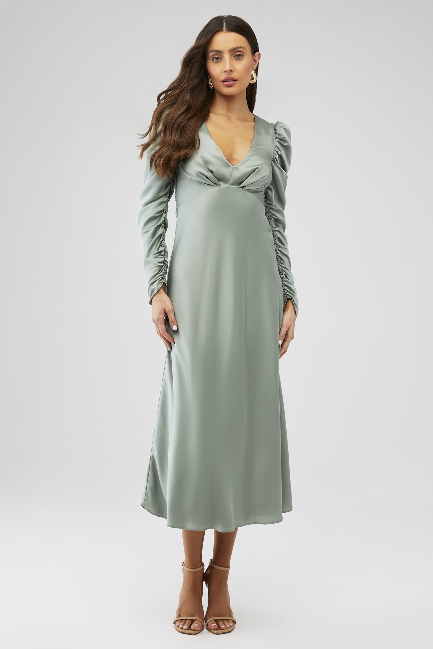 maya grey dress Maya Dress – Classy & Sassy Boutique main image 1
